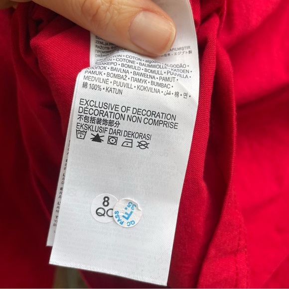 LEVIS Kids Red Long Sleeve Shirt Size 10-12 - Picture 12 of 12